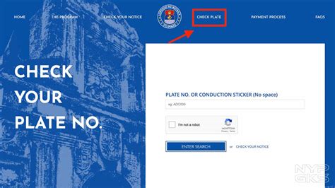 How to check No Contact Apprehension Policy Violations online.
